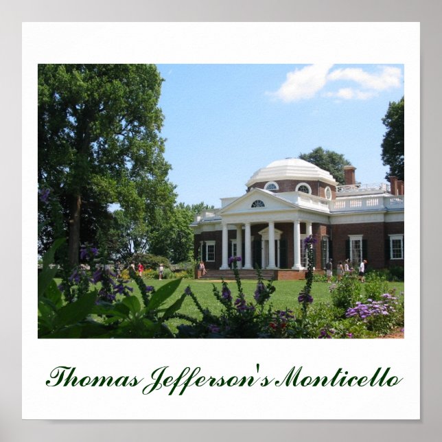 Thomas Jefferson's Monticello Poster (Front)