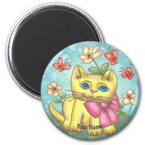 Thomas Kitten Cat custom name Magnet