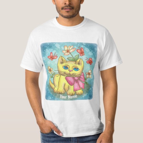 Thomas Kitten Cat custom name T_Shirt