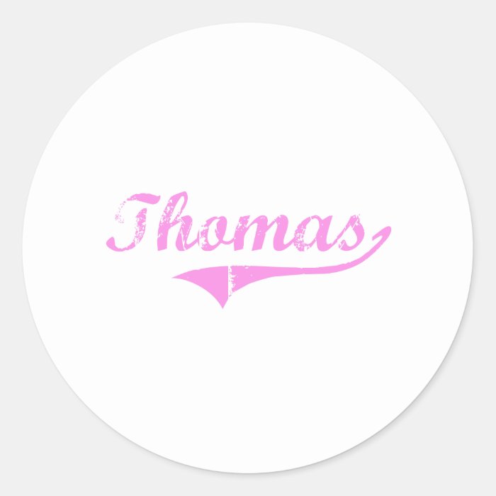 Thomas Last Name Classic Style Stickers