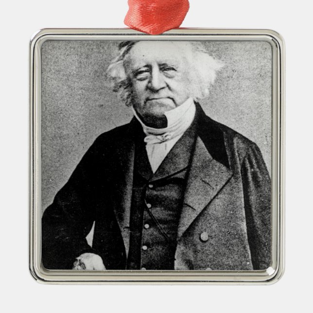 Thomas Love Peacock Metal Ornament (Front)