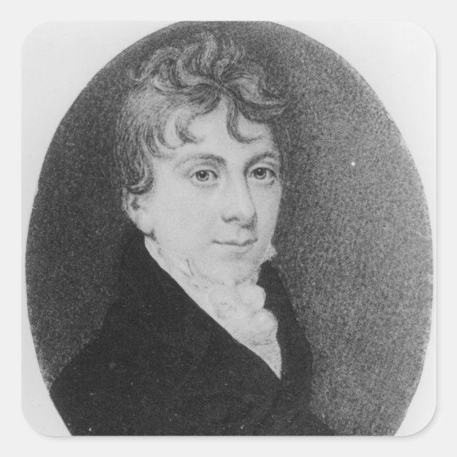 Thomas Love Peacock Square Sticker (Front)