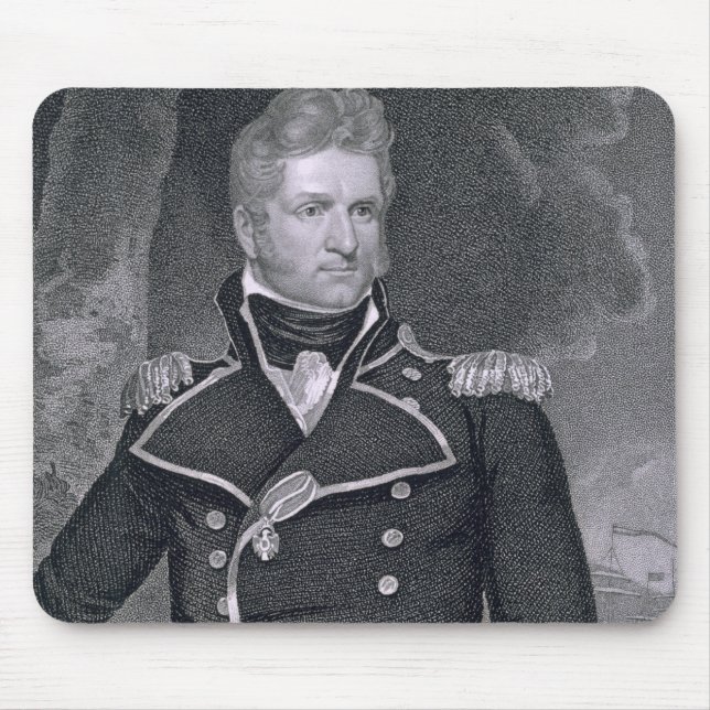 Thomas Macdonough (1783-1825) engraved by John B. Mouse Pad (Front)