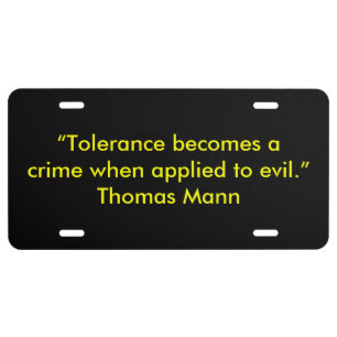 Thomas Mann License Plate