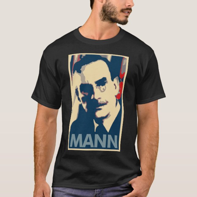 Thomas Mann Poster Political Parody T-Shirt (Front)