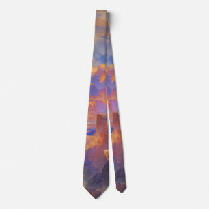 Thomas Moran art, Grand Canyon with Rainbow Neck Tie