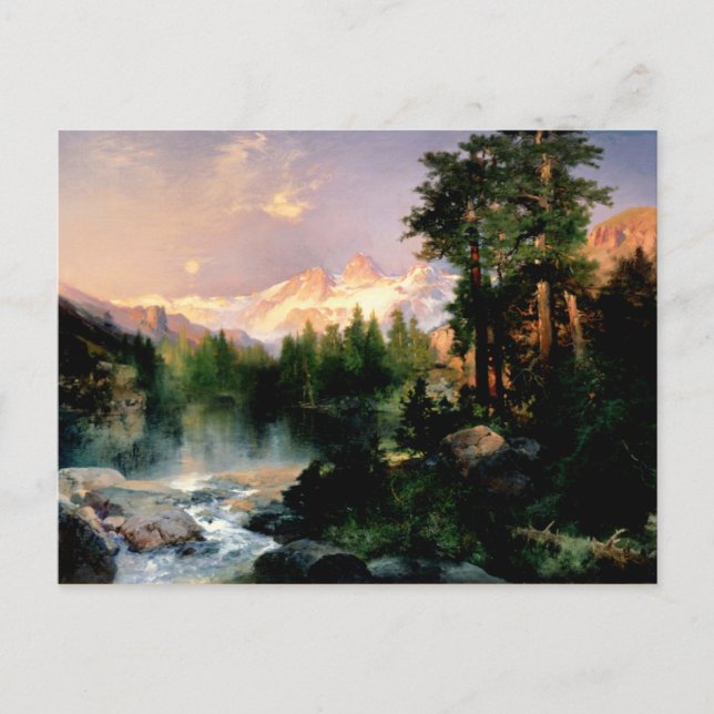Thomas Moran art, The Three Tetons Postcard (Front)