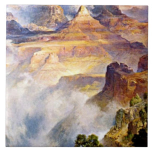 Thomas Moran - Canyon Mists, Zoroaster Park Ceramic Tile