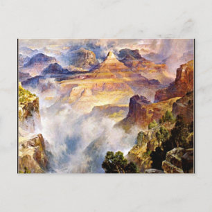 Thomas Moran - Canyon Mists, Zoroaster Park Postcard