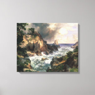 Thomas Moran - Point Lobos, Monterey, California Canvas Print