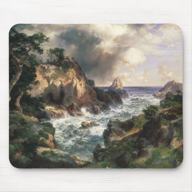 Thomas Moran - Point Lobos, Monterey, California Mouse Pad (Front)