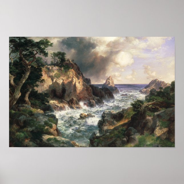 Thomas Moran - Point Lobos, Monterey, California Poster (Front)