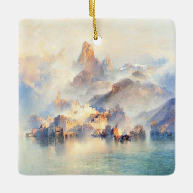Thomas Moran - The Dream City Ceramic Ornament (Front)