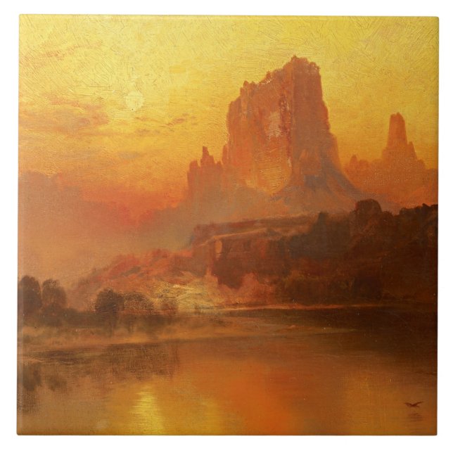 Thomas Moran - The Golden Hour Tile (Front)