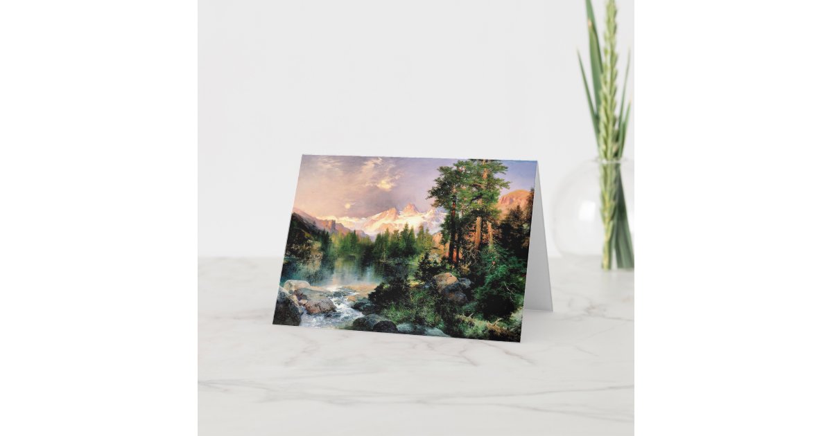 Thomas Moran - Three Tetons Card | Zazzle