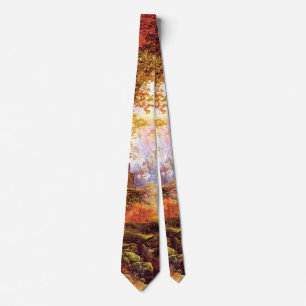 Thomas Moran - Under the Trees, fine art Neck Tie