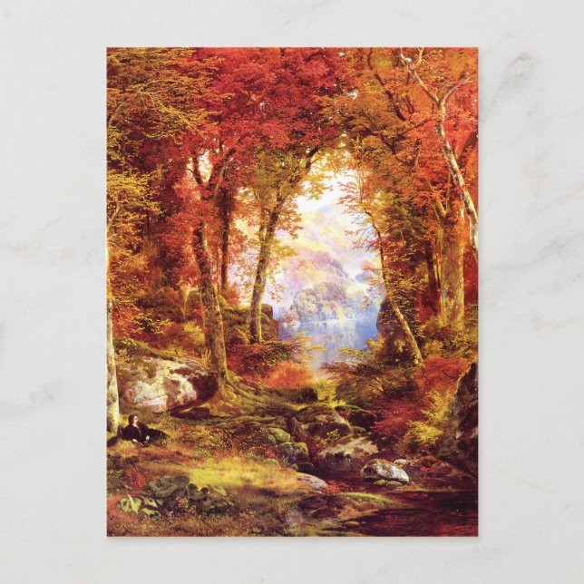 Thomas Moran - Under the Trees, fine art Postcard (Front)