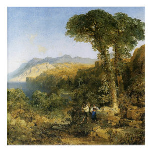 Thomas Moran's painting, Amalfi Coast, Acrylic Print