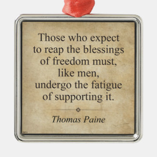 Thomas Paine Metal Ornament