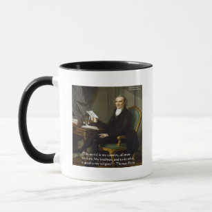 Thomas Paine "My Brethren" Quote Gifts & Cards Mug