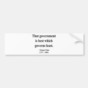 Thomas Paine Quote 1a Bumper Sticker