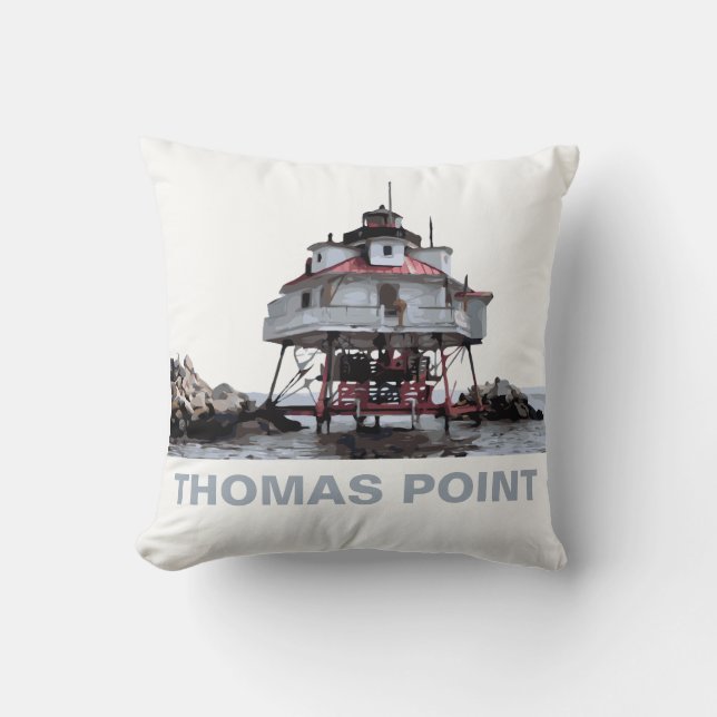 THOMAS POINT LIGHT THROW PILLOW (Front)