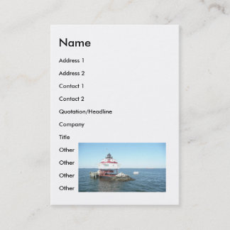 Thomas Point Lighthouse 9-7-08 Business Card