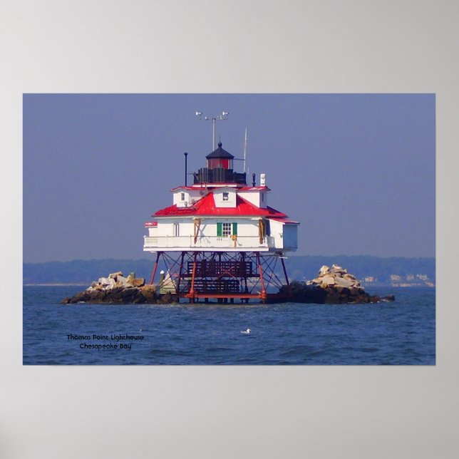 Thomas Point Lighthouse  Ch... Poster (Front)