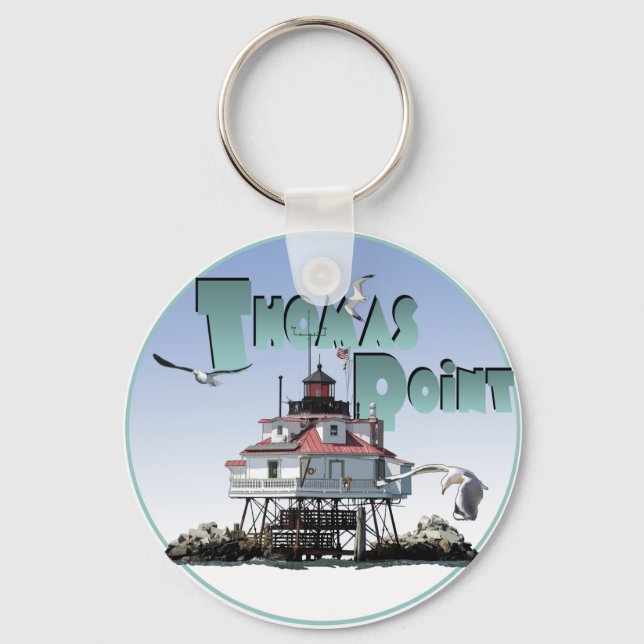 Thomas Point Lighthouse Keychain (Front)