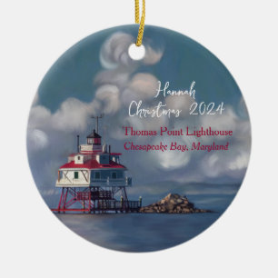 Thomas Point Lighthouse Personalized Ornament