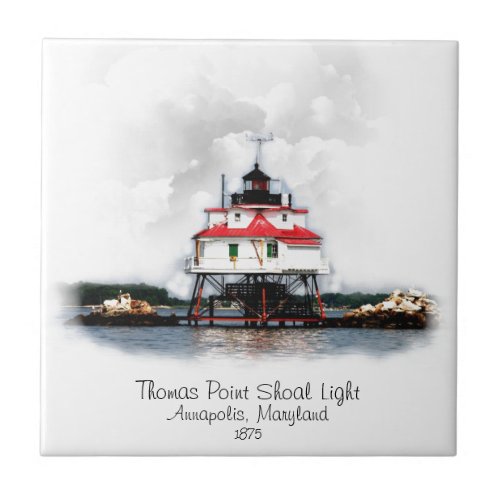 Thomas Point Shoal Light Tile