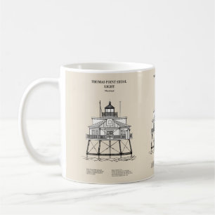 Thomas Point Shoal Lighthouse - Maryland - SBD Coffee Mug