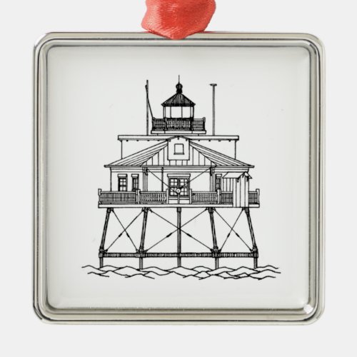 Thomas Point Shoal Lighthouse Metal Ornament