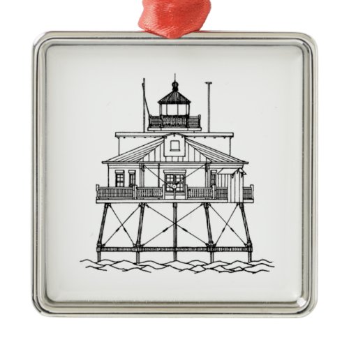 Thomas Point Shoal Lighthouse Metal Ornament