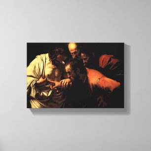 Thomas put his finger in Jesus’ pierced side Canvas Print