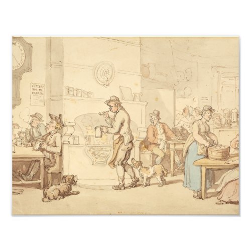 Thomas Rowlandson _ Interior of an Inn Photo Print