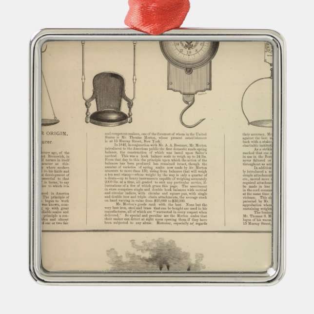 Thomas S Morton, Manufacturer Morris Metal Ornament (Front)