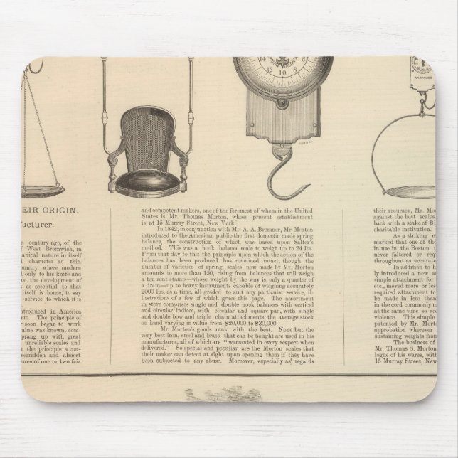 Thomas S Morton, Manufacturer Morris Mouse Pad (Front)