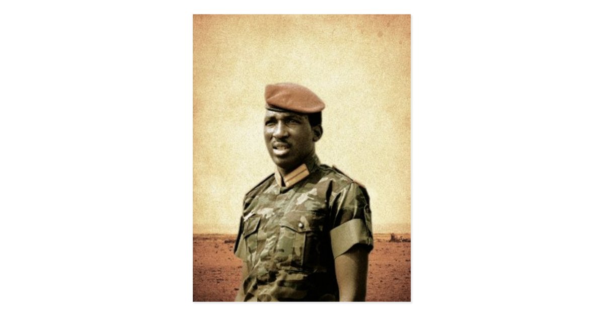 Thomas Sankara Burkina Faso African President Postcard Thomas Sankara Burkina Faso African President Postcard