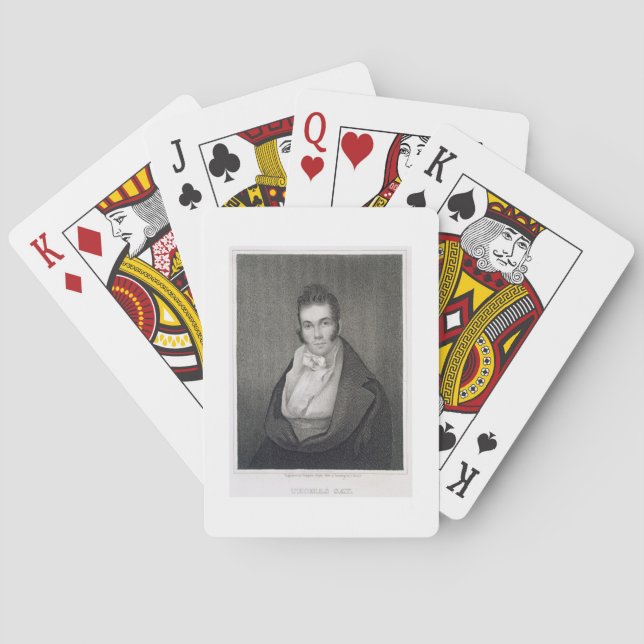 Thomas Say (1787-1834), engraved by Henry Hoppner Poker Cards (Back)