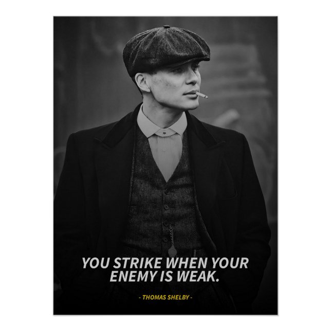 Thomas Shelby quotes Glossy Poster (Front)