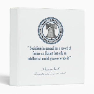 Thomas Sowell Quote (Socialism) Binder