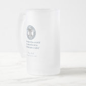 Thomas Sowell (Socialism) Frosted Glass Beer Mug (Front Left)