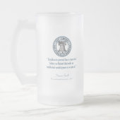 Thomas Sowell (Socialism) Frosted Glass Beer Mug (Left)