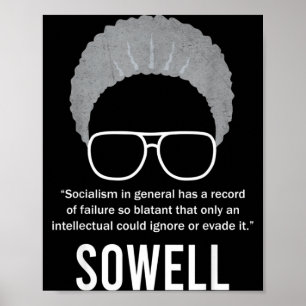 Thomas Sowell Socialism Quote Black History Month Poster