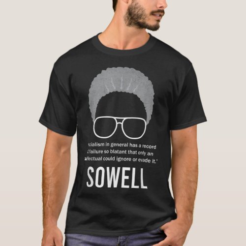 Thomas Sowell Socialism Quote Black History Month T_Shirt