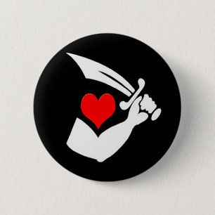 Thomas-Tew-Hearts Pinback Button