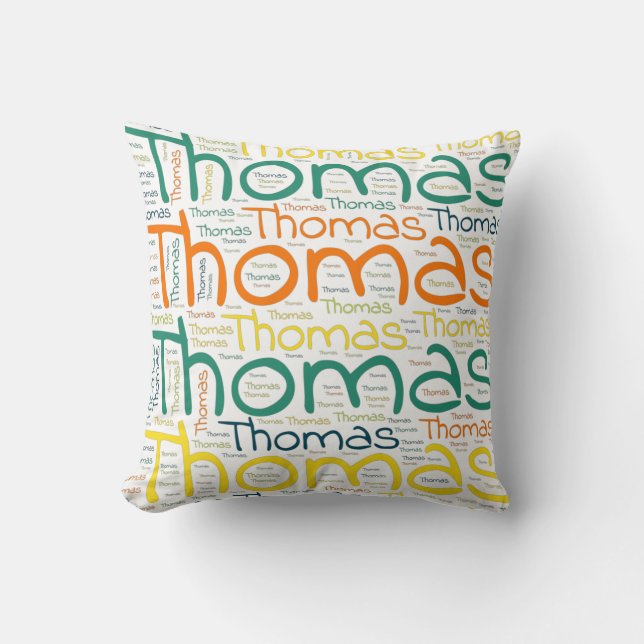 Thomas Throw Pillow (Front)
