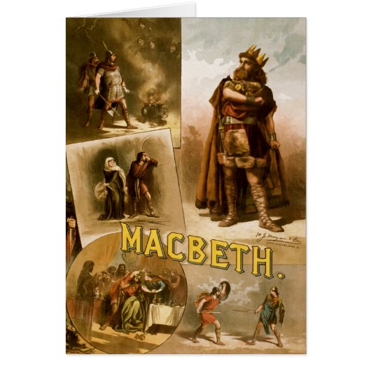 Thomas W. Keene in William Shakespeare's MacBeth Cards (Front)