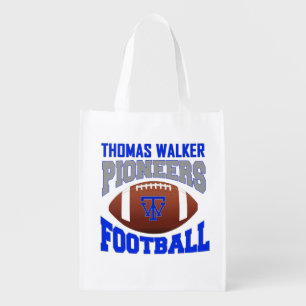 Thomas Walker Pioneers Football T-Shirt - light Grocery Bag
